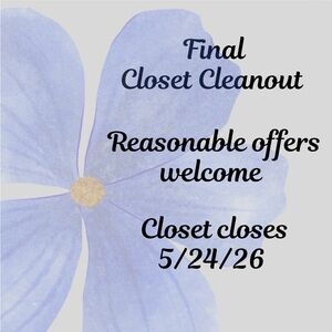 Final Closet Cleanout